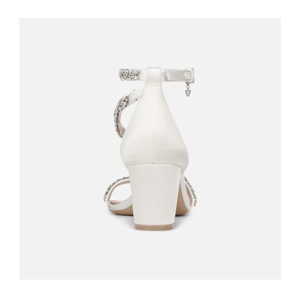 Naturalizer x Pnina Tornai Bridal Sandals | Crystal Block Heel Wedding Shoes 6.5 - Picture 3 of 11